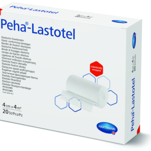 Peha® Lastotel weiss, einzeln verpackt in Cellophan 4cm x 4m P20