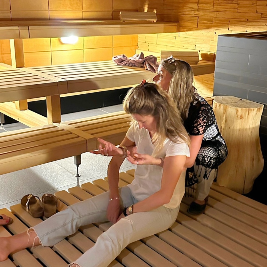 Sauna mit Personen